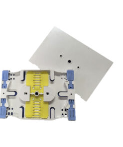Universal Optical Splice Cassette Tray with Lid – Accommodate 12 Fusion Splices