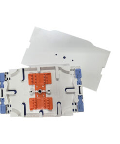 Universal Optical Splice Cassette Tray with Lid – Accommodate 24 Fusion Splices