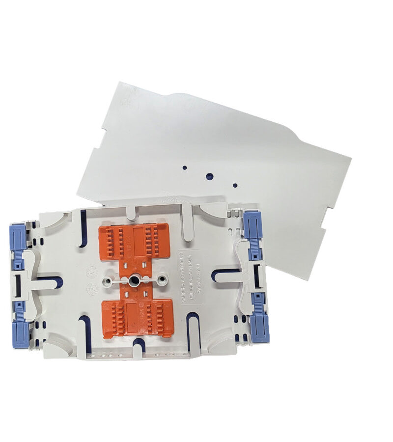 Universal Optical Splice Cassette Tray with Lid – Accommodate 24 Fusion Splices