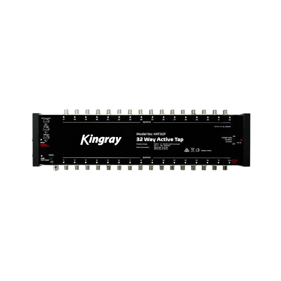 Kingray KAT32F 32 Way ACTIVE TAP 47-2400MHz (FOXTEL Stacker Approved)