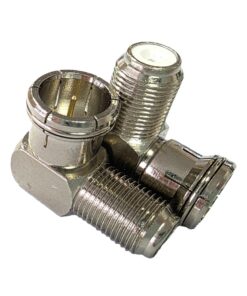 Coaxial Adaptor –F-Type Socket (Fem) to Right Angle QUICK FIT F-Type Plug (Male)
