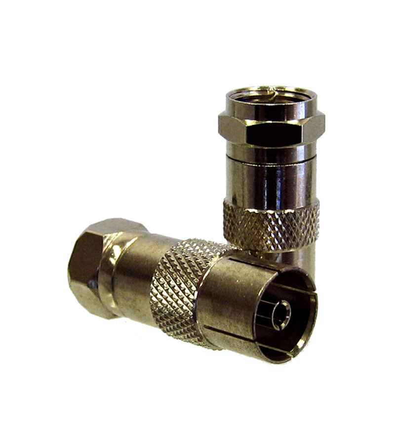 Adaptor: F-type Plug (Male) to PAL Socket (Female)