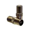 Adaptor: F-type Socket (Female) to PAL Plug (Male)