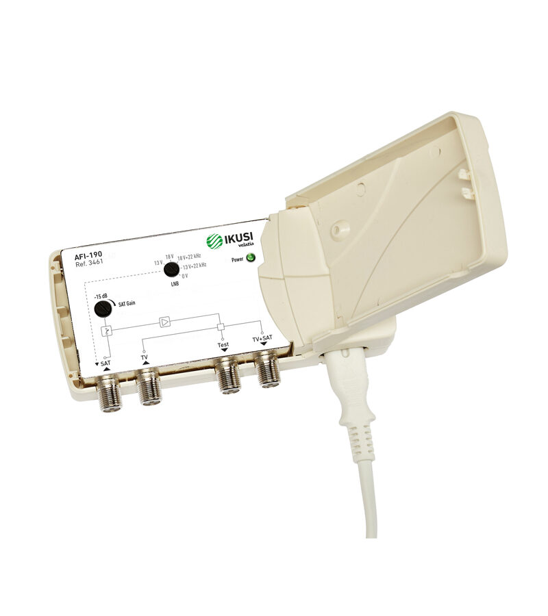 IKUSI by FAGOR AFI-190 3461 Single Satellite IF Launch Amplifier with Passive TERR Combiner/Pass