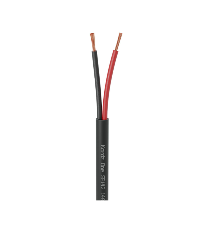 KORDZ K12202 - Speaker Cable - 12AWG 2 Core - LSZH - PVC Free - Black - 152.5m Box