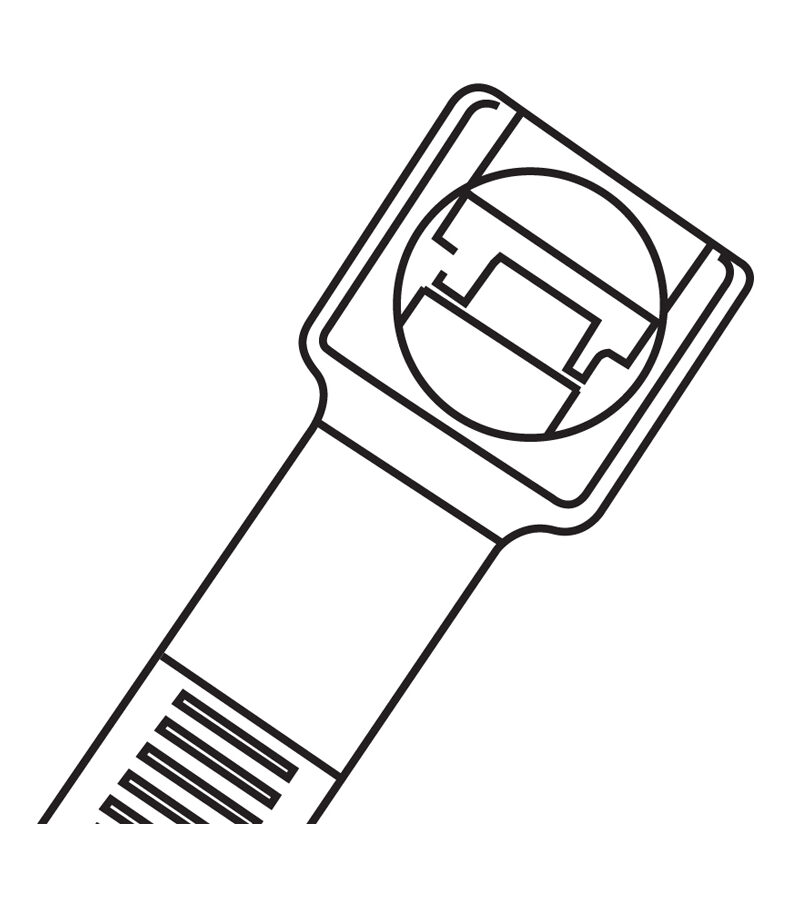Cable Tie: Nylon (PVC) UV Black