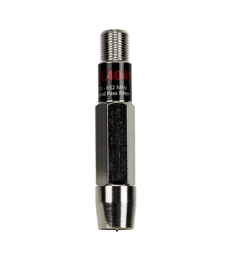 Band Pass Inline (F-Type M-F) Channel Filter - Block D - Ch 40-45 (610MHz~652MHz)