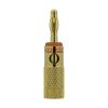 KORDZ “AUDIO” Series: BANANA Plug (Red ID) Side Entry, 24ct gold plated body