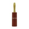KORDZ “AUDIO” Series: BANANA Plug (Red ID) Rear Entry Plastic Shell, 24ct gold plated body