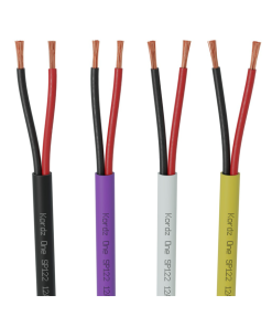 Kordz Speaker Cable ONE SP162 – 2 Core (16AWG x 2), (Black, Purple, White & Yellow) 305m