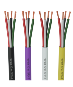 Kordz Speaker Cable ONE SP144 – 4 Core (14AWG x 4), (Black, Purple, White & Yellow) 152m