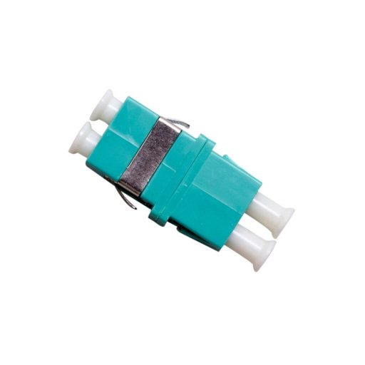 Optical Adaptor - Thru LC Duplex MM3 (AQUA)