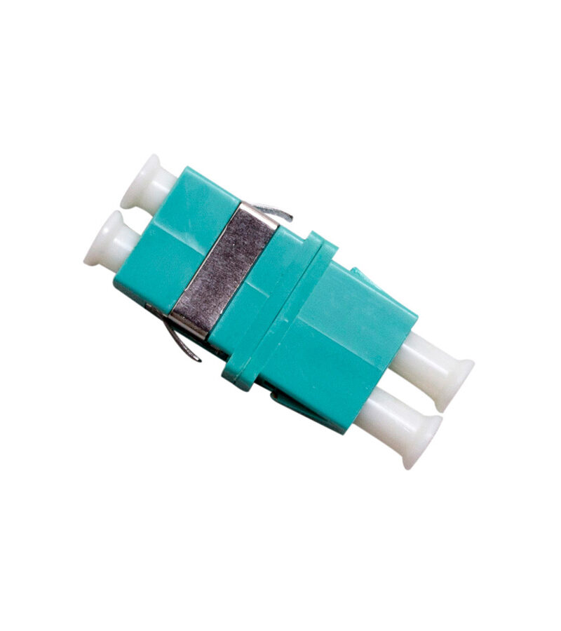 Optical Adaptor - Thru LC Duplex MM3 (AQUA)