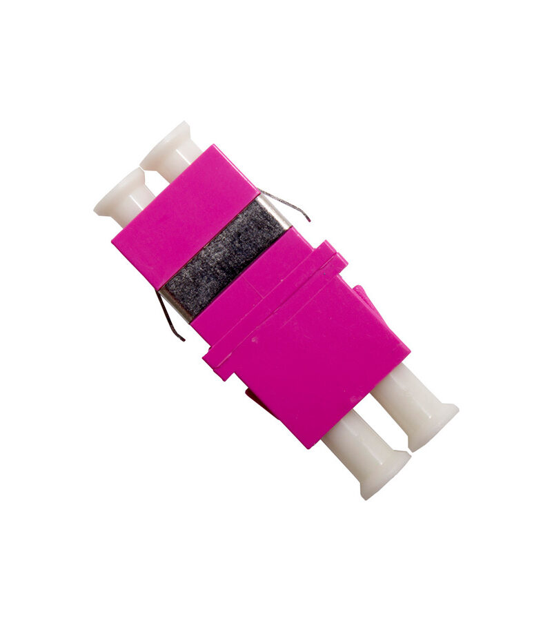 Optical Adaptor - Thru LC Duplex MM4 (Purple)