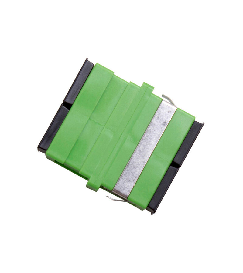 Optical Adaptor - Thru SC/APC Duplex SM (Green)