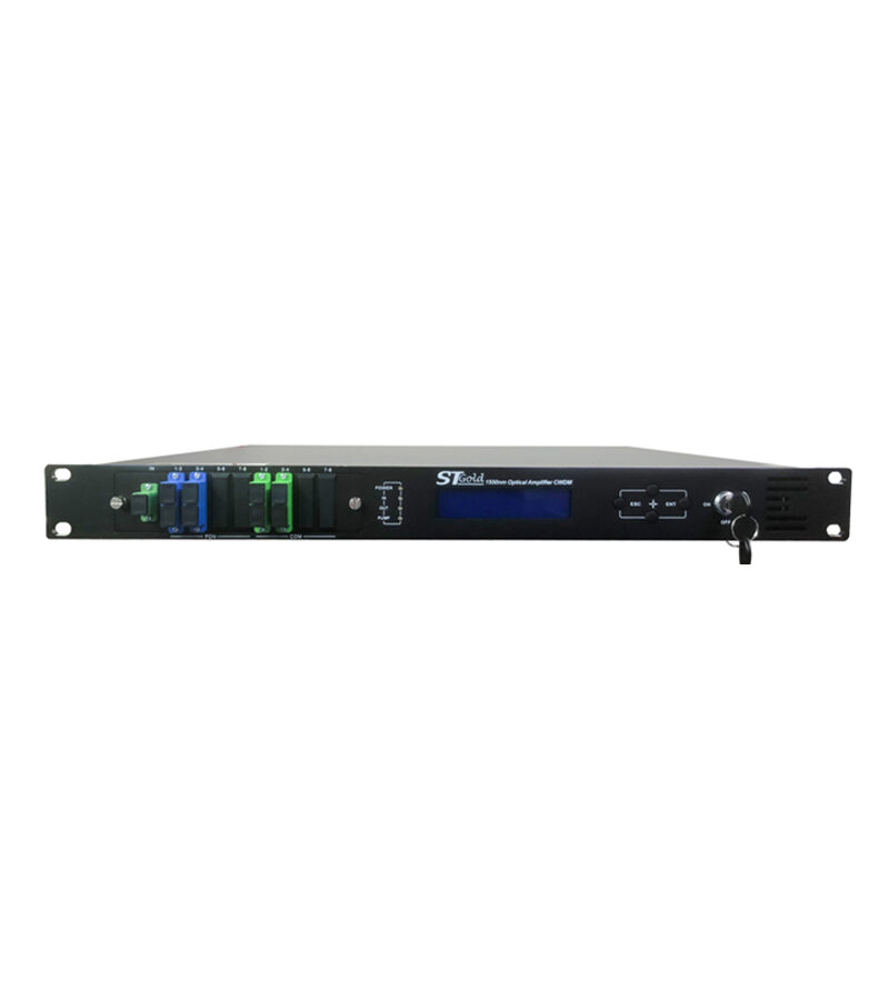 STGold Optical EDFA: 4 Way Output each @15dBm +WDM (PON 1260–1360 & 1480-1500nm), SC/APC, 1RU