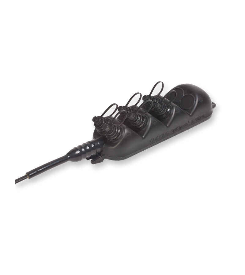 Corning OptiSheath® MultiPort Terminal, Single-Tube Gel-Filled Cable, Stubbed, 6 port