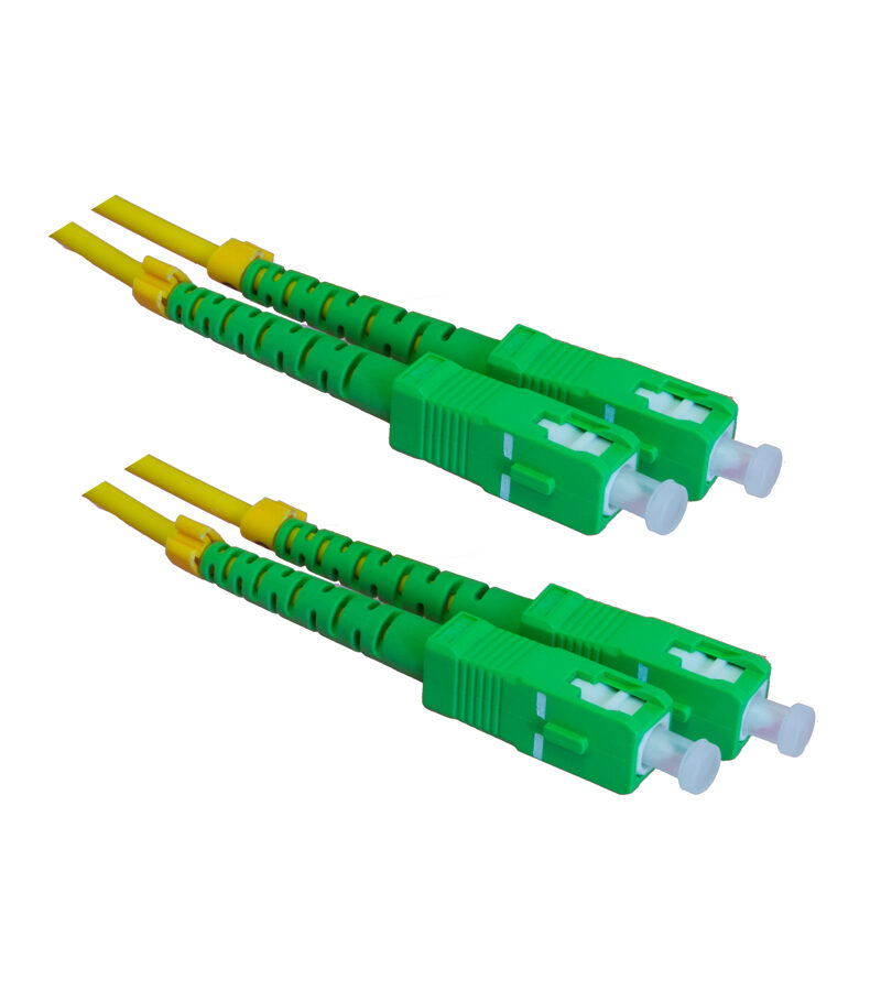 Optical Patch Cord: NBN Single-mode OS1, DUPLEX, SC/APC (Green) - SC/APC (Green), 3 Meter
