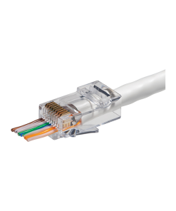 KORDZ ONE Series RJ45 CAT6 Field Termination Push Through Connector