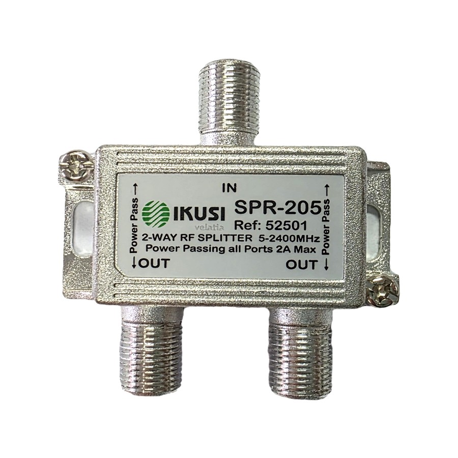 IKUSI SPR-205, 307, 408 2, 3 & 4-Way 5-2400MHz Splitters Power Pass Bi-Directional - Image 2