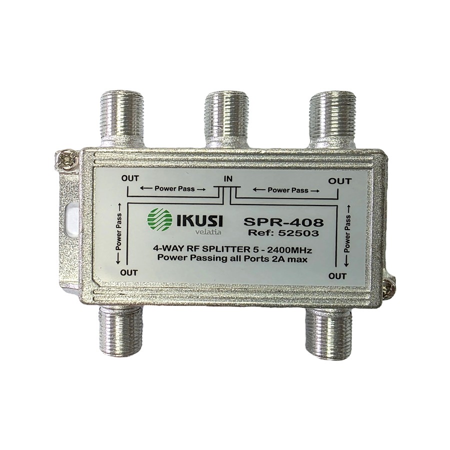 IKUSI SPR-205, 307, 408 2, 3 & 4-Way 5-2400MHz Splitters Power Pass Bi-Directional - Image 4