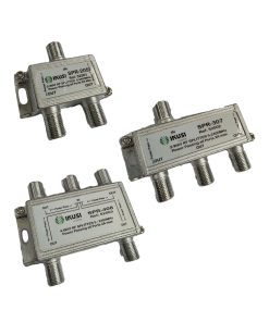 IKUSI SPR-205, 307, 408 2, 3 & 4-Way 5-2400MHz Splitters Power Pass Bi-Directional