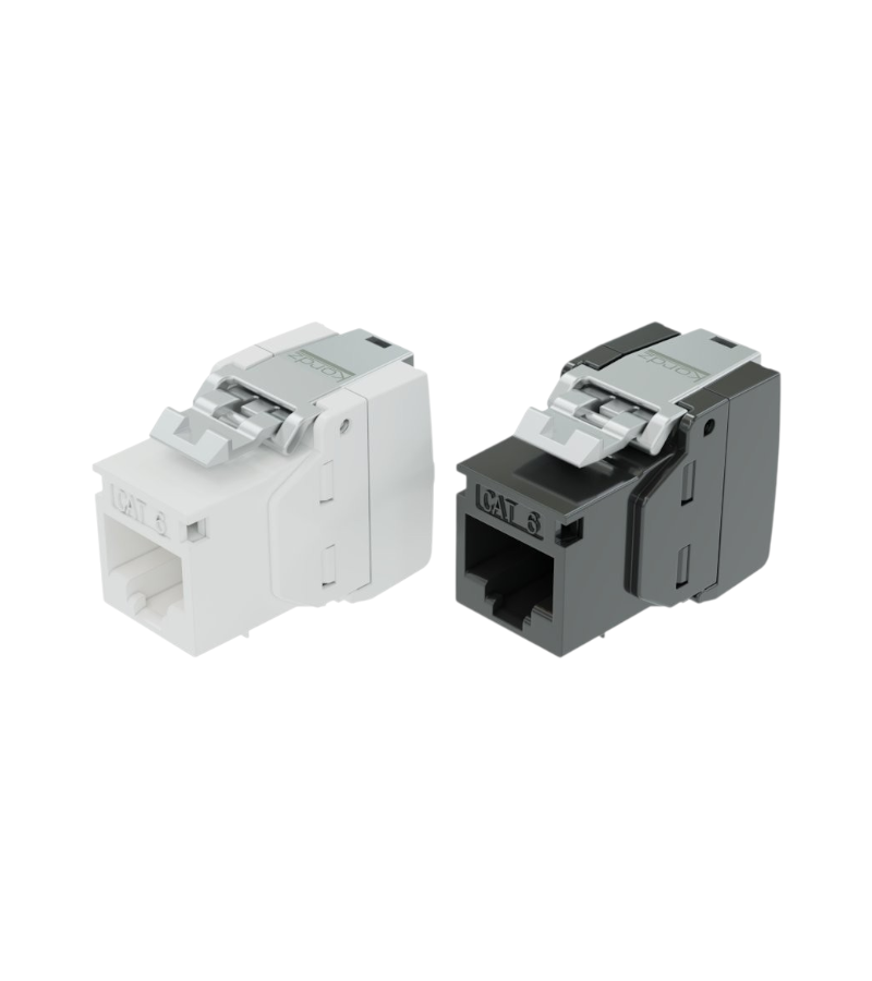KORDZ PRO - CAT6 RJ45 Toolless Keystone Socket - 6 Pack