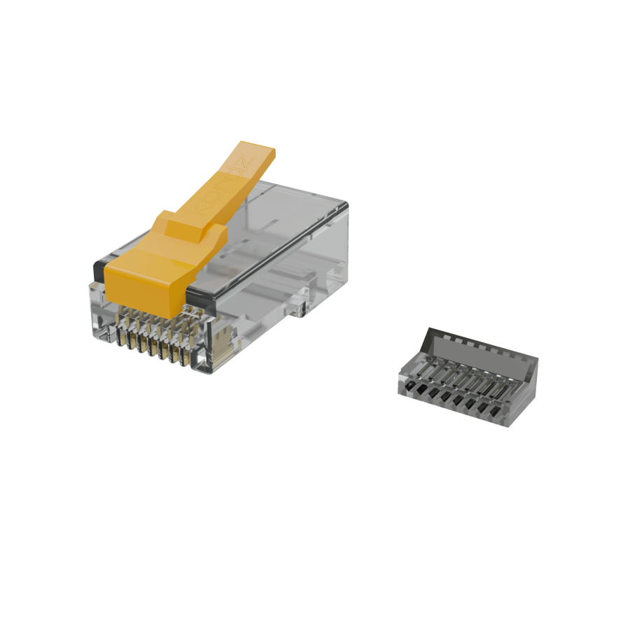 KORDZ PRO Series CAT6 24AWG RJ45 - Toolless – Field Crimp Connector