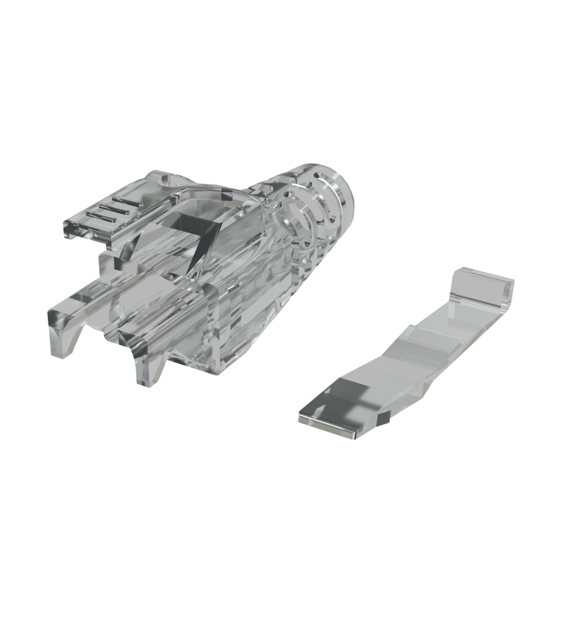 KORDZ PRO Series CAT6 24AWG RJ45 Connector Cable Strain Relief Fitting (100 Pacl)