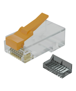 KORDZ PRO Series SlimCat™ RJ45 CAT6 Field Termination Crimp Connector