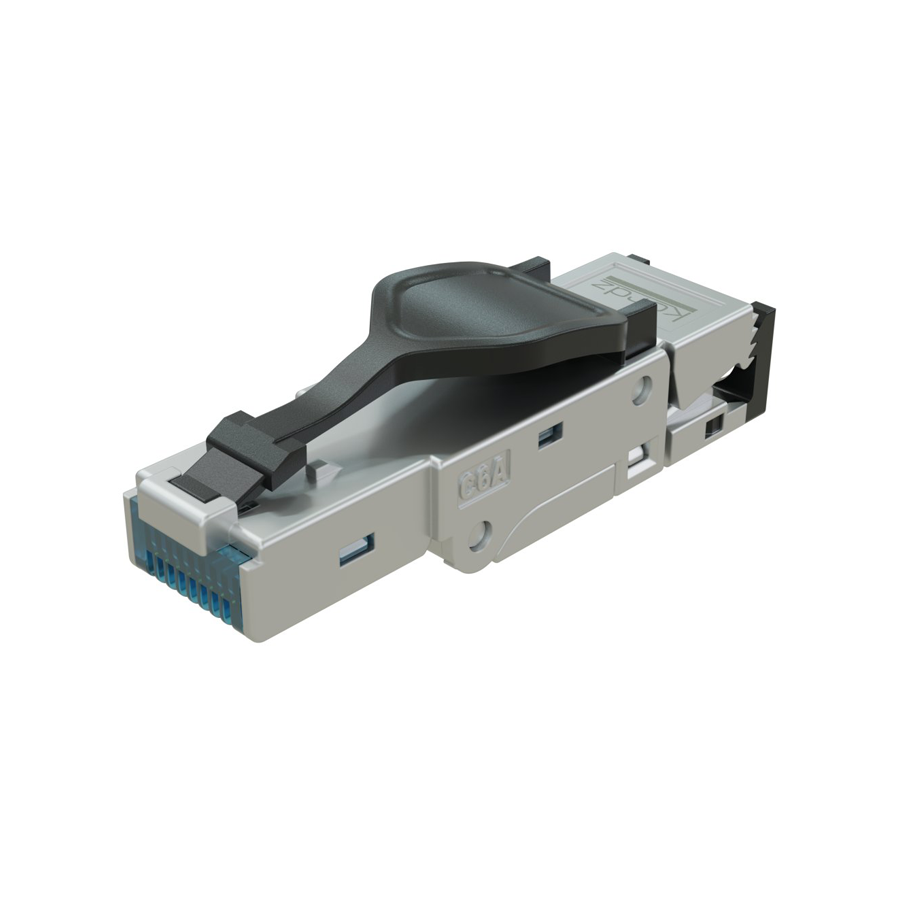 KORDZ PRS Series RJ45 Toolless Standard CAT6A Cable Field Termination Connector