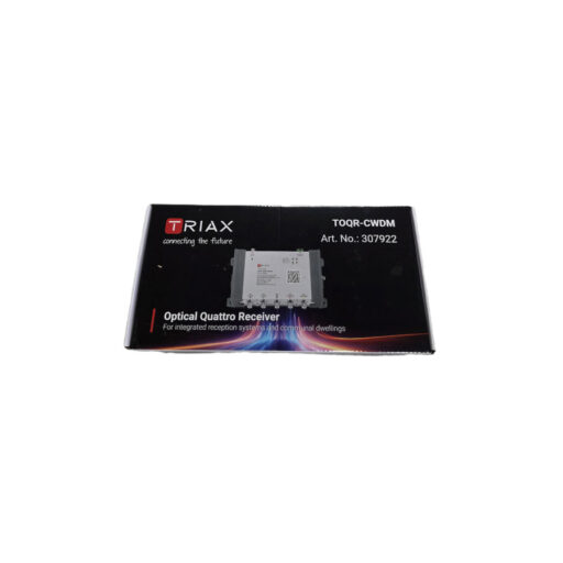 TRIAX 307922 TOQR-CWDM Optical Receiver, Single OS1 via SC/APC to 4x SAT + 1x Terr F-type OUT - Image 2