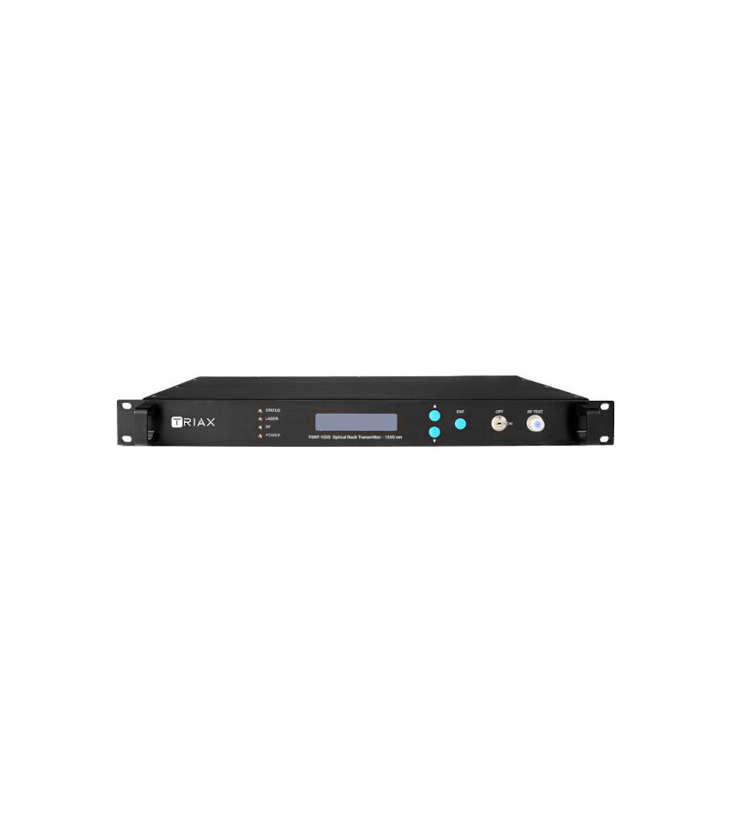 TRIAX 307916 TORT-1550 Optical Rack Transmitter, 1550nm,+5dBm, 19”1RU, Dual PSU, SC/APC