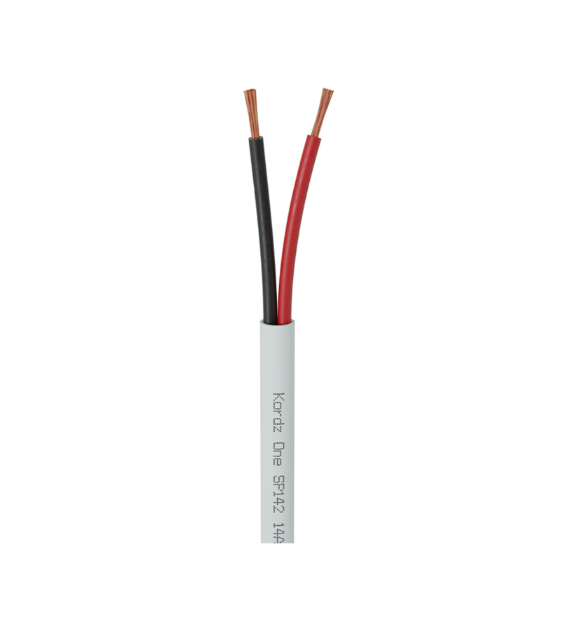 KORDZ K12202 - Speaker Cable - 12AWG 2 Core - LSZH - PVC Free - White - 152.5m Box