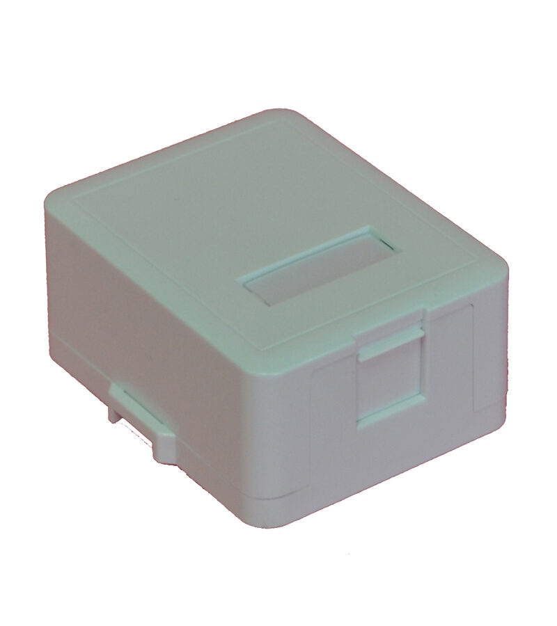 Single Keystone Surface Mount Enclosure with Shutter