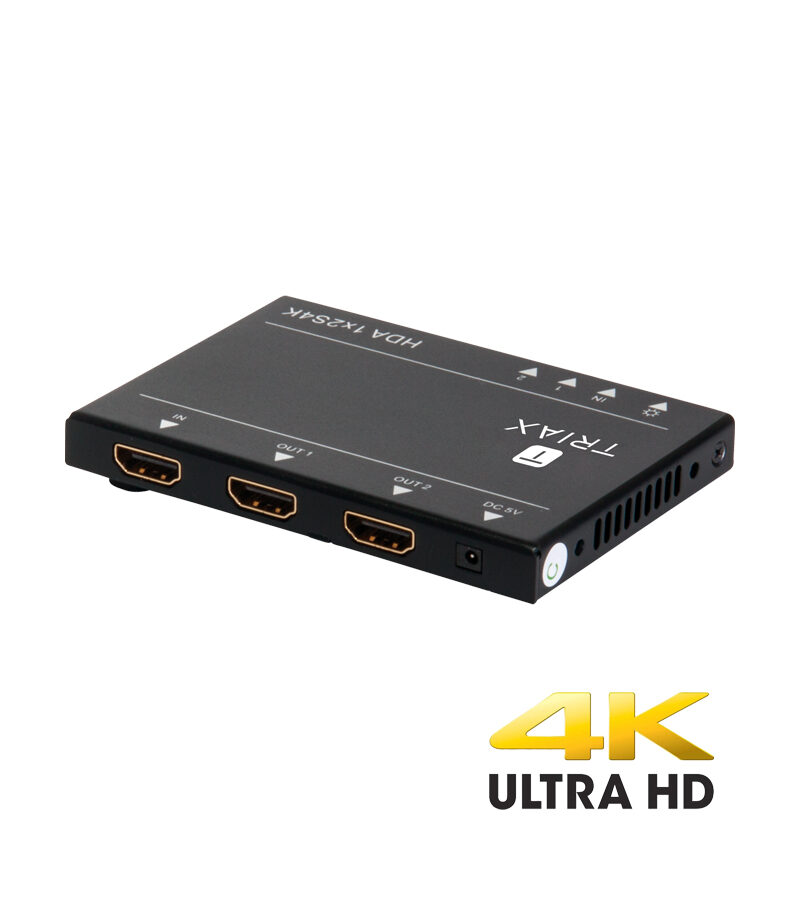 TRIAX HDA 1X2S4K 2-Way 4K HDMI 1x2 Splitter