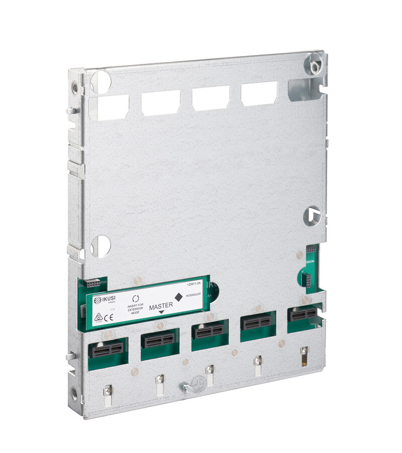 IKUSI by FAGOR 3866 BACK-500 HTI Series Module Mounting Plate to suit PSU + 4x Modules (Wall Mount)