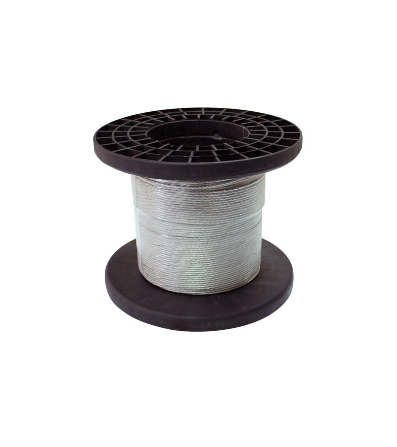 Catenary / Guy Wire: 7/0.9MM - Drum 180M. Galvanised Steel