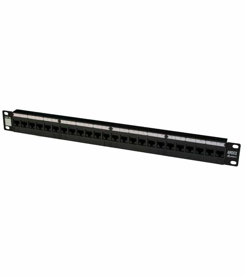 AMDEX CAT5e DATA Cable Patch Panel 24 Port 19" 1RU