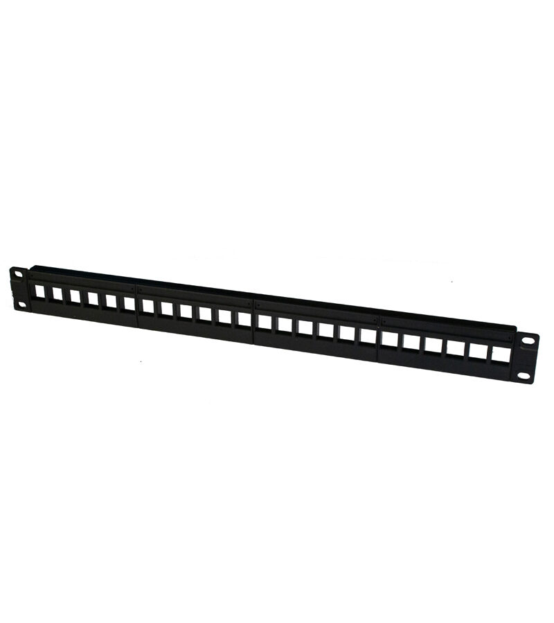 Patch Panel Unequipped 24 Port 19" suit Keystone Insets