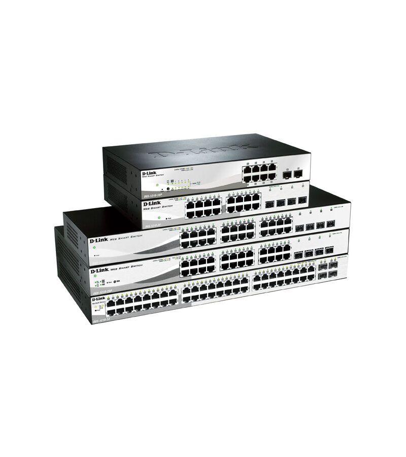 D-Link DGS-1210 Series Gigabit Smart Managed Switches (20/28/52 Port - PoE Models)