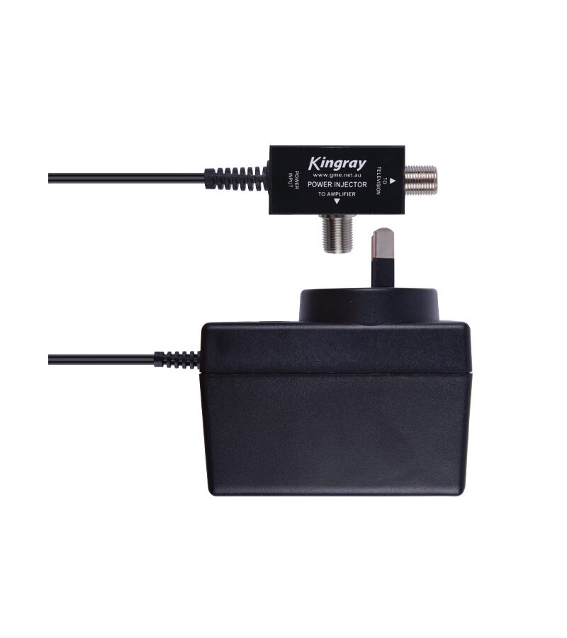 Kingray PSK06F 14VDC 150mA Power Supply with F-Type Injector