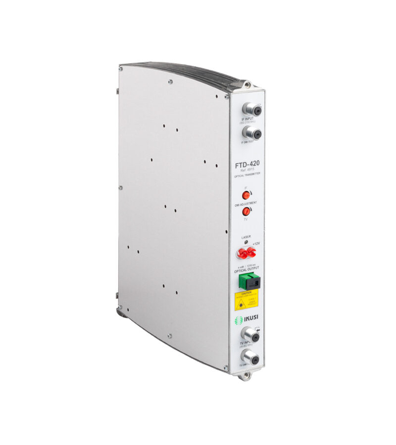 IKUSI by FAGOR 4915 FTD-420 Class A Series TV+SAT Optical Transmitter, 1310nm 4mW/6dBm