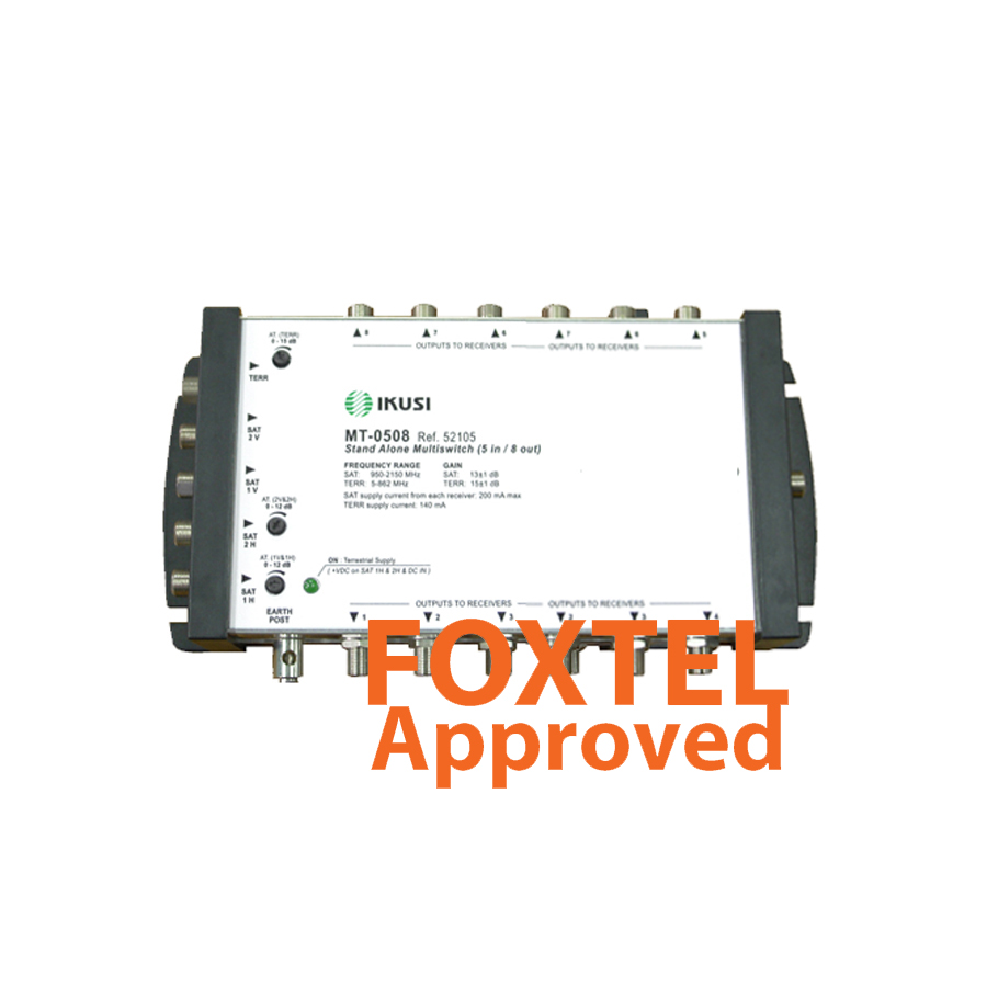 IKUSI MT0512 5-Wire Distribution System 4x SAT / 1x TER Multi-switches with 12 Outlets