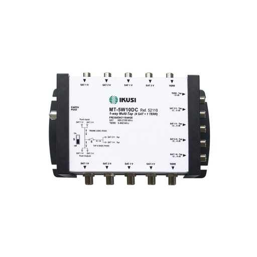 IKUSI 5-Wire 4x SAT / 1x TER Distribution System TAP/Coupler