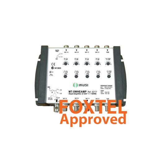 IKUSI 5-Wire 4x SAT / 1x TER Distribution Head/Repeater Amplifer