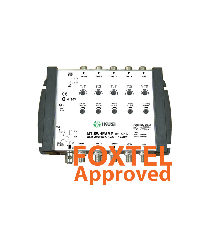 IKUSI MT-5WHEAMP 5-Wire Distribution 4x SAT / 1x TER Headend / Repeater Amplifier