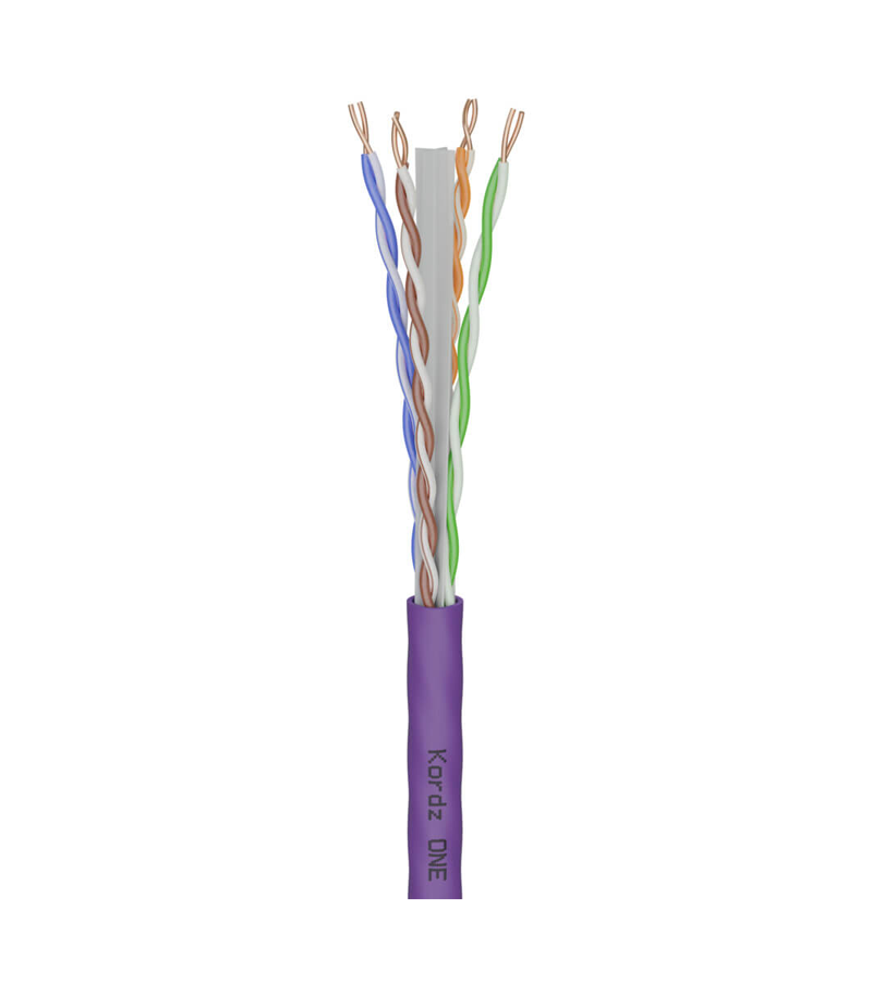 KORDZ ONE K13002 - CAT6 U/UTP Network Cable - LSZH - Purple - 305m
