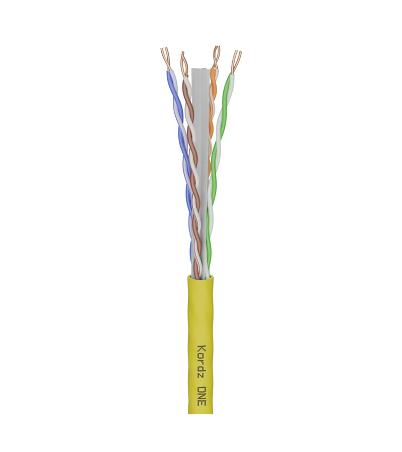 KORDZ ONE K13002 - CAT6 U/UTP Network Cable - LSZH - Yellow - 305m