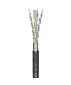 KORDZ ONE - CAT6A F/UTP Bulk Network Cable - LSZH - PVC Free - Black - 305.0m Spool